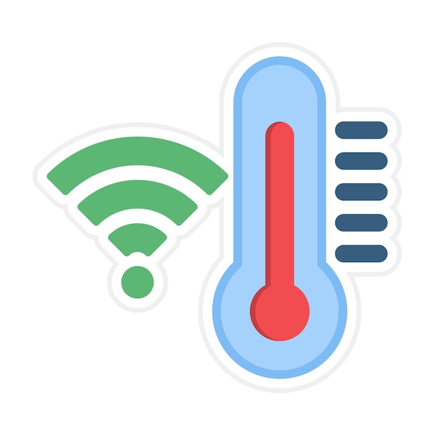 smart temperature icon vector image can be used for smart home