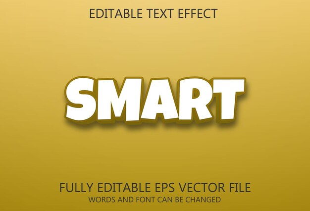 Smart text effect