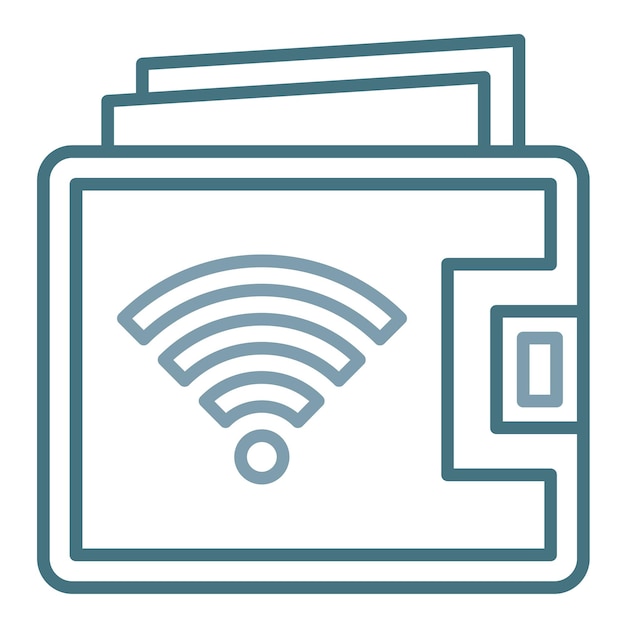 Smart Wallet Flat Illustration