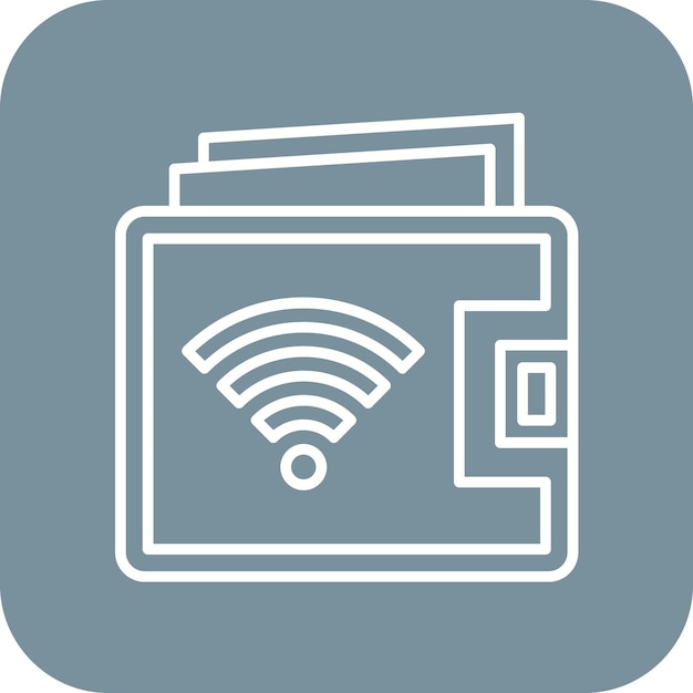 Smart Wallet icon vector image Can be used for Internet of Things