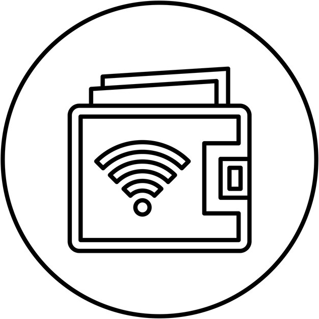 Smart Wallet icon vector image Can be used for Internet of Things