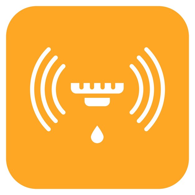 Smart Water Sensor icon vector image Can be used for Biometrics