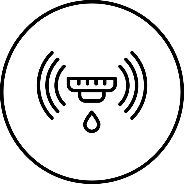 Smart Water Sensor icon vector image Can be used for Biometrics