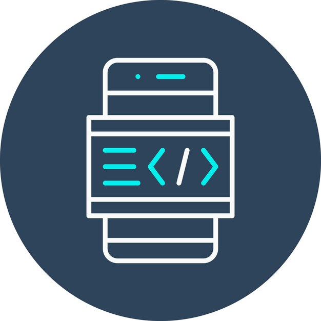 smartphone coding vector icon can be used for web hosting iconset