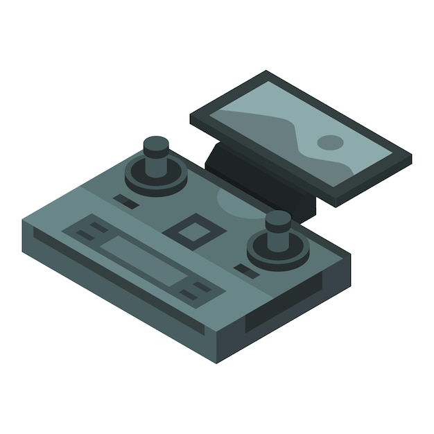 smartphone drone control icon isometric of smartphone drone control vector icon for web design isolated on white background