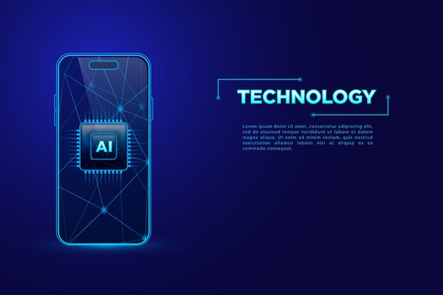 Smartphone technology that has an artificial intelligence microchip inside Refers to mobile