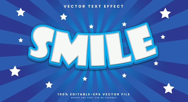 Smile editable Text Effect Template