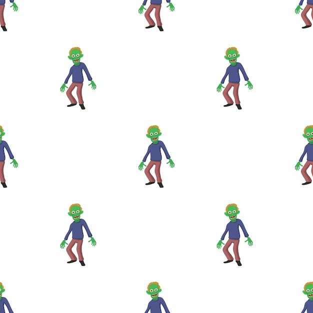 smiling zombie pattern seamless background texture repeat wallpaper geometric vector