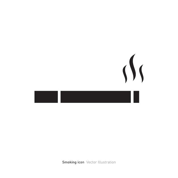 Smoking Cigarette Icon Vector Illustration