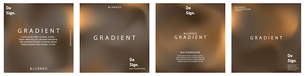 smooth abstract colorful gradient backgrounds set vector collection of colorful blur background