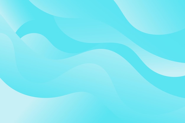 Smooth blue curve with wavy shape gradient background