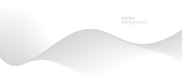 Smooth flow of wavy shape with gradient vector abstract background light grey design curve line energy motion relaxing image or technology