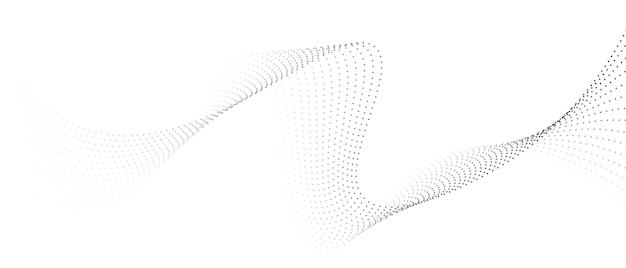 Smooth flowing wave gradient dots background