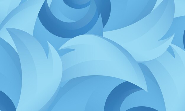 Smooth gradient background vector Abstract Blue gradient wavy background vector