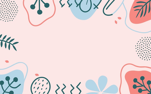 Smuk floral baggrund med abstrakt mønster