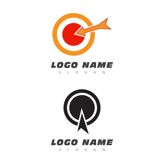 Sniper sight symbol Crosshair target logo vector