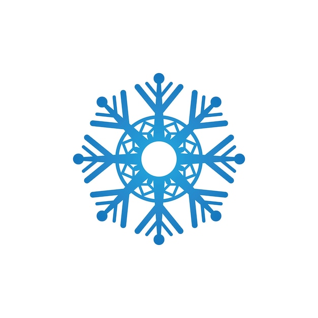 Snow ice logo art vector template illustration