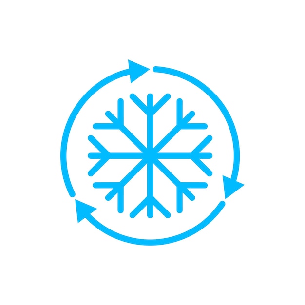 Snowflake icon snow icon isolated on white background Symbol of winter frozen