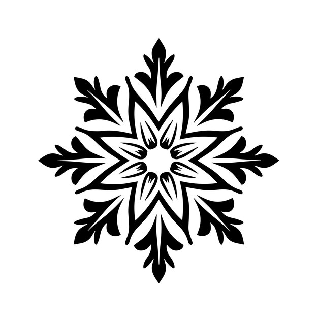 snowflake logo vector illustration snowflake vector icon and sign