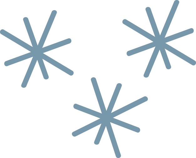 Snowflakes Lined Pattern