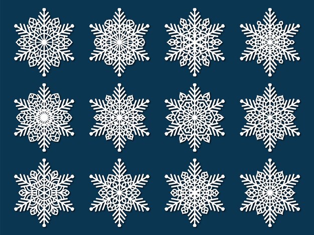 snowflakes thin line icon set such as pack of simple snowflake snowflake snowflake icons