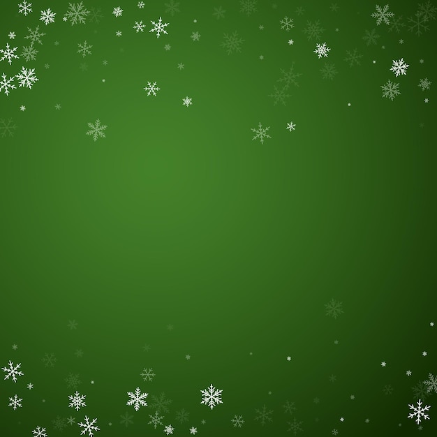 Snowy christmas background Subtle flying snow
