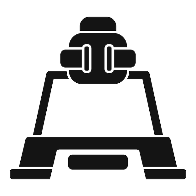 Social glass game icon simple vector Tech cinema projection