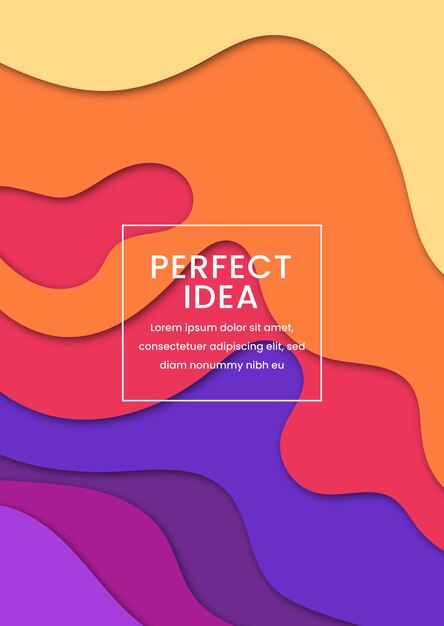 Social Media Abstract Colorful Background Perfect Idea Poster Design