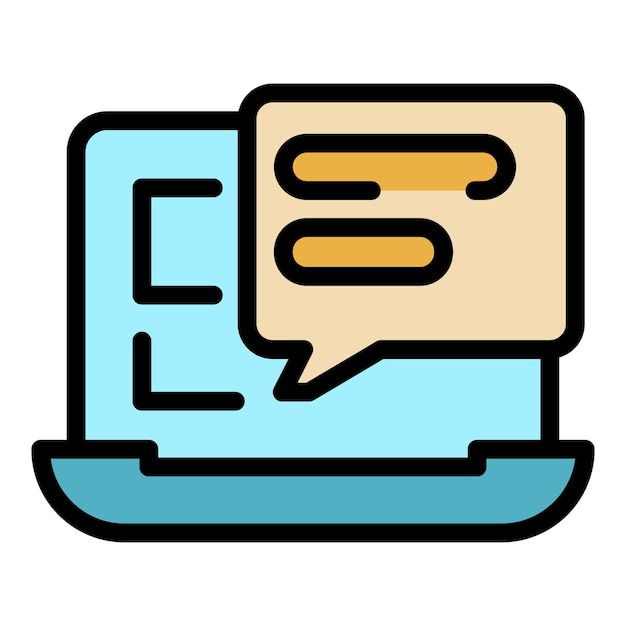 Social media subscribe icon Outline social media subscribe vector icon color flat isolated