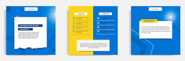 social media tutorial, tips, trick, did you know post banner template with sticky paper note