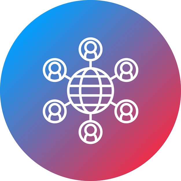 Social Networks icon vector image Can be used for Social Media Agency