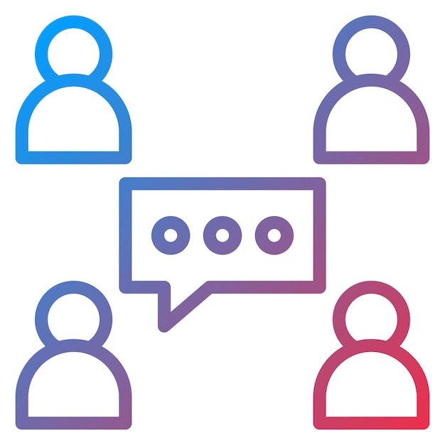socializing icon vector image can be used for networking