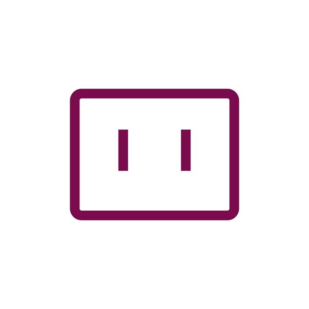 socket outlet plug in icon vector design templates