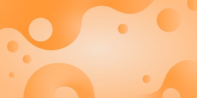 Sød baggrund orange boble tempalte