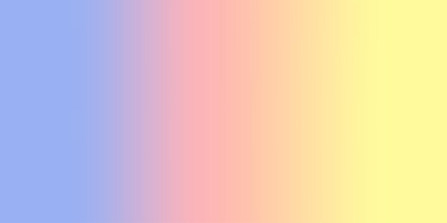 Soft color gradient blue pink and yellow background Abstract blured background with gradient color