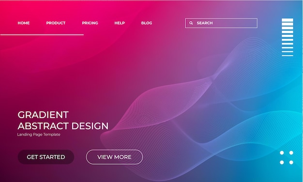 soft colorful lights vector gradient background design for landing page
