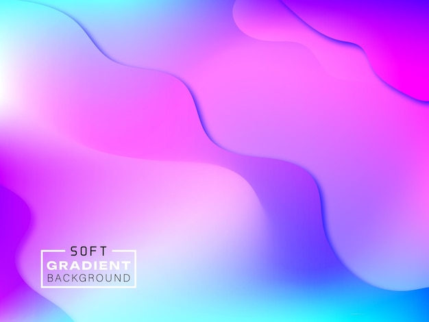 Soft Gradient Background with Flowing Liquid Shapes