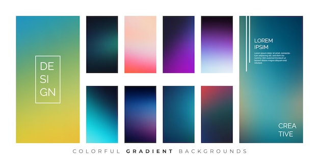 Soft Pastel Gradient Background Digital User Interfaces EPS