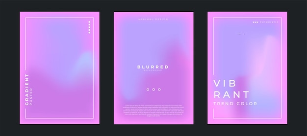 Soft purple grainy gradient background poster backdrop noise texture webpage header wide banner design Vector art illustration