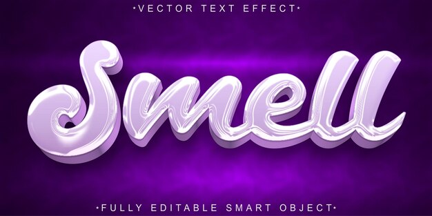 Soft Smell Vector Fully Editable Smart Object Text Effect