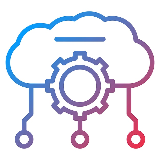 software as a service icon vector image can be used for professional services