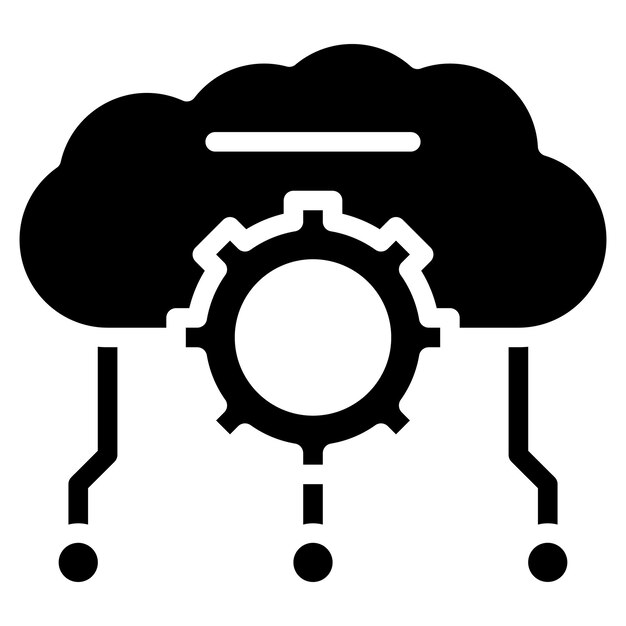 software as a service icon vector image can be used for professional services