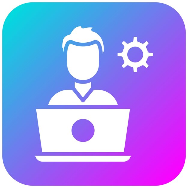 Software Developer vector icon Can be used for Computer Programming iconset