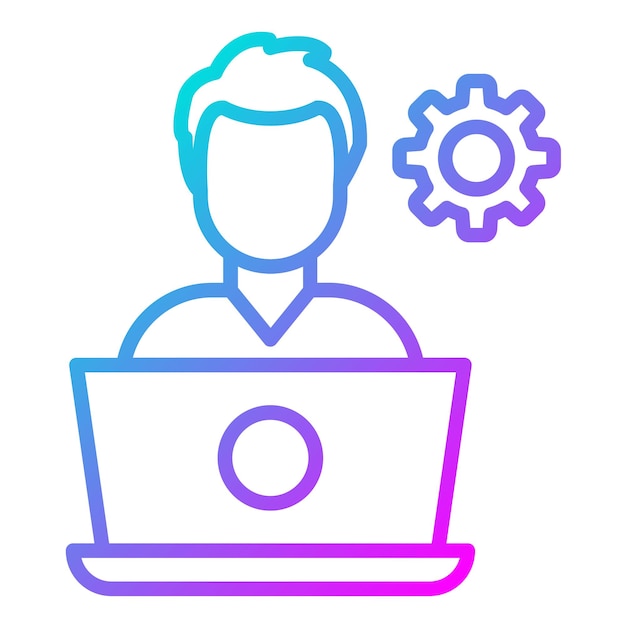 Software Developer Vector Illustration Style