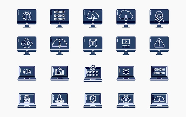 Software Development and programming vector icon illustration