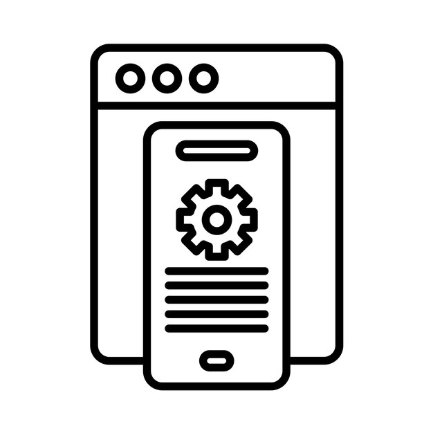 Software Development Line Illustration
