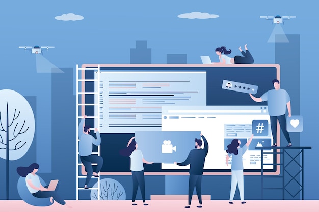 Software or app development frontend and backend Programmers smart gadgets develop application