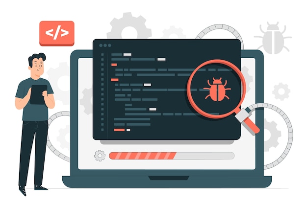 Software tester konceptillustration