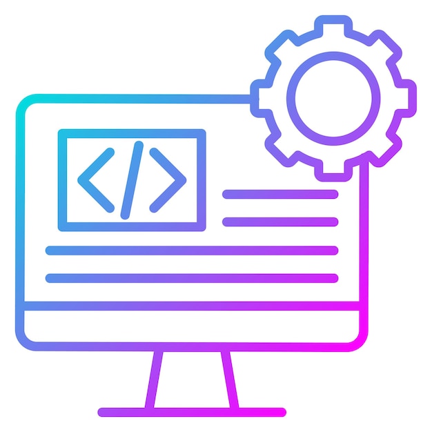 Software vector icon Can be used for No Code iconset