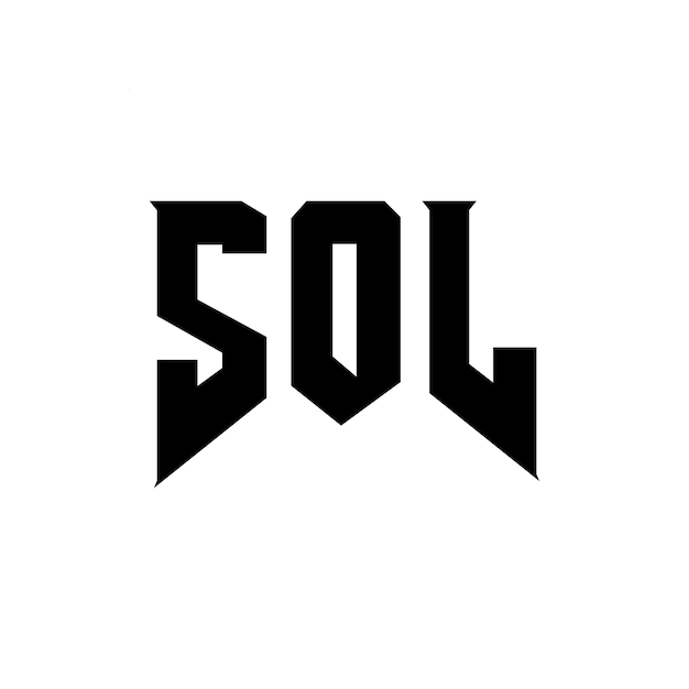 SOL letter logo design for technology company SOL logo design black and white color combination SOL logo SOL vector SOL design SOL icon SOL alphabet SOL typography logo design